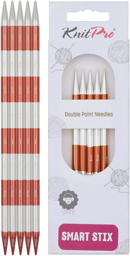 KnitPro Knitting Pins Double-Ended Smartstix Sienna 20cm x 7.00mm (5pc)