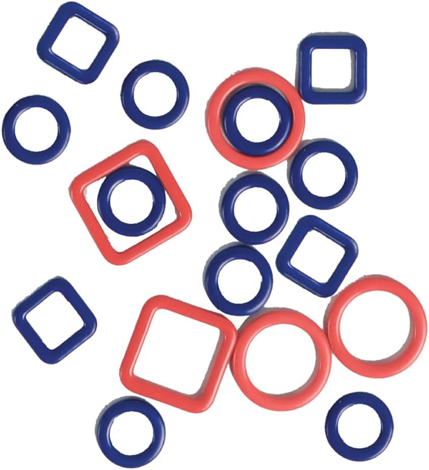 KnitPro Metal Stitch Markers Linea (40pc)