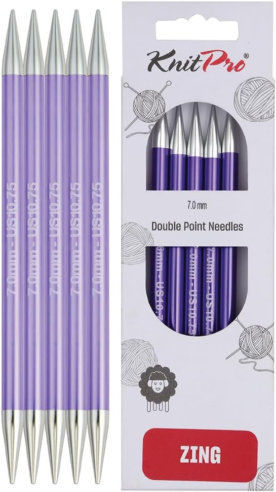 KnitPro Knitting Pins Double-Ended Zing 20cm x 7.00mm (5pc)