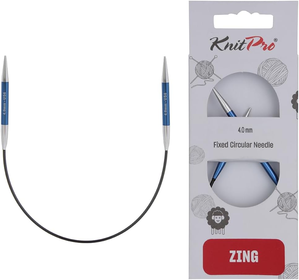 KnitPro Knitting Pins Circular Fixed Zing 25cm x 4.00mm