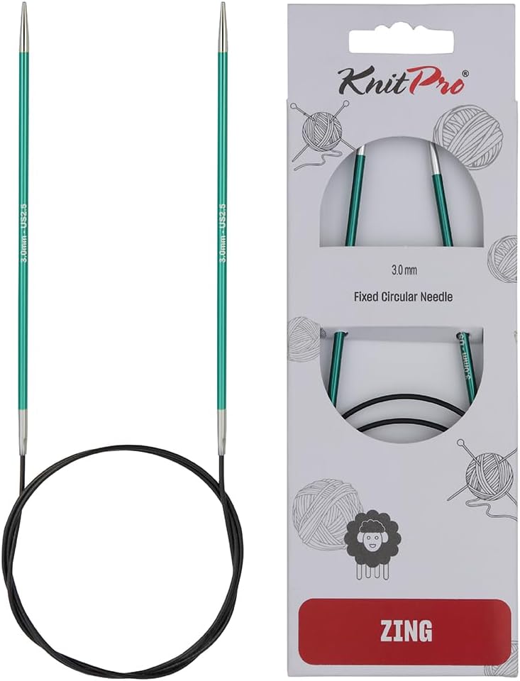 KnitPro Knitting Pins Circular Fixed Zing 40cm x 3.00mm