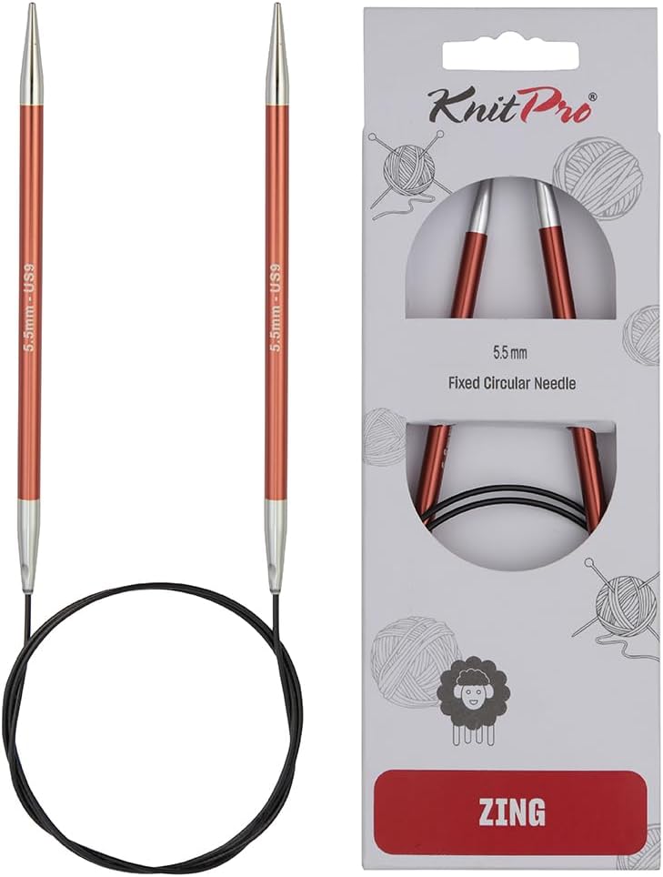 KnitPro Knitting Pins Circular Fixed Zing 60cm x 5.50mm