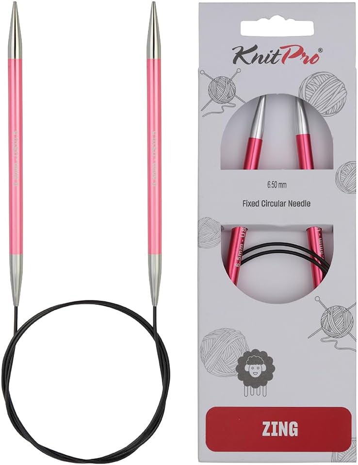 KnitPro Knitting Pins Circular Fixed Zing 80cm x 6.50mm