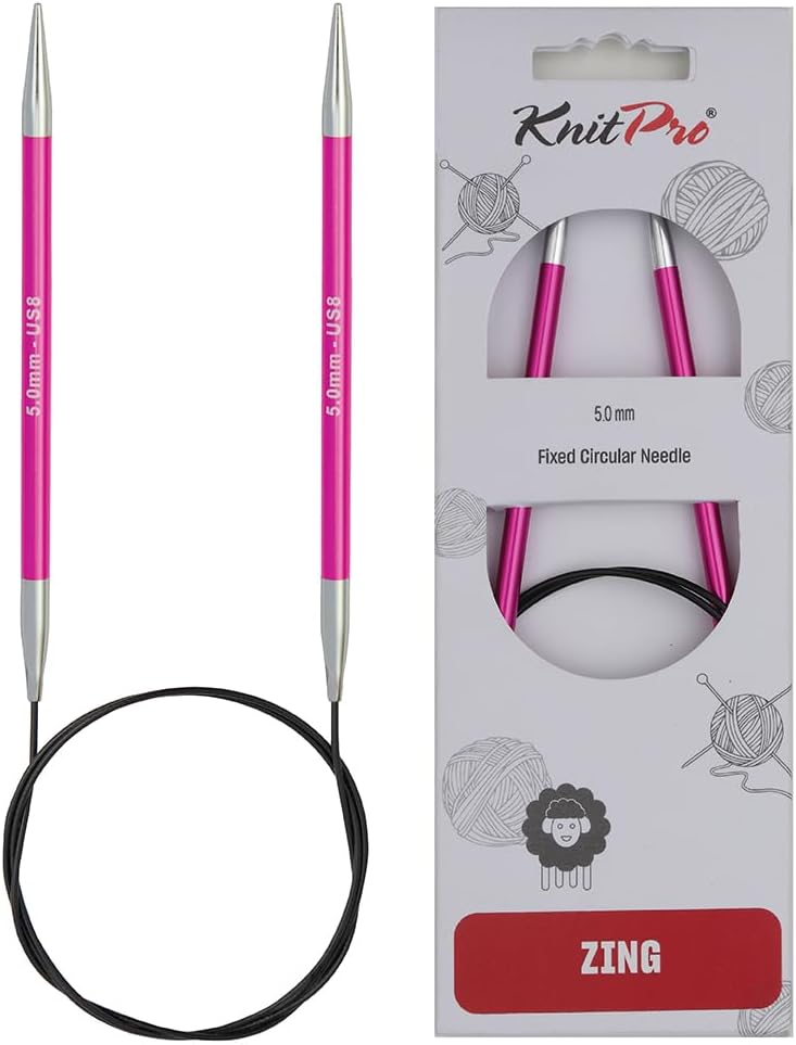 KnitPro Knitting Pins Circular Fixed Zing 120cm x 5.00mm