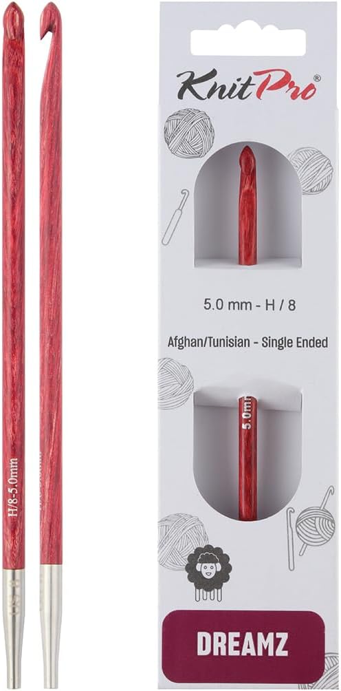 KnitPro Crochet Hook Dreamz Tunisian Interchangeable 15cm x 5.00mm H/8 (Single Ended)