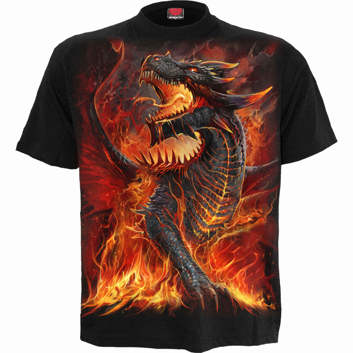 Spiral Kids T-Shirt Draconis (Back Print) Black (S)