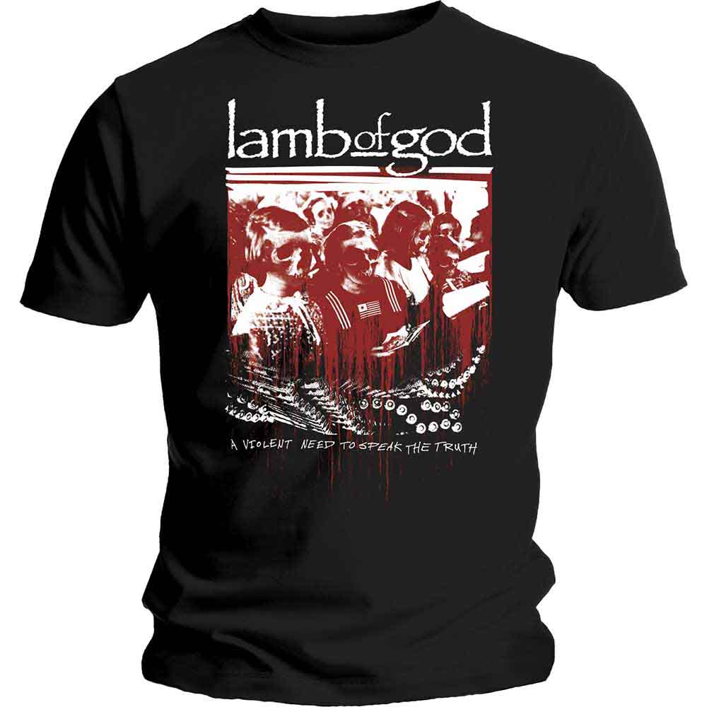 Lamb Of God Men's T-Shirt Enough is Enough Black (M)