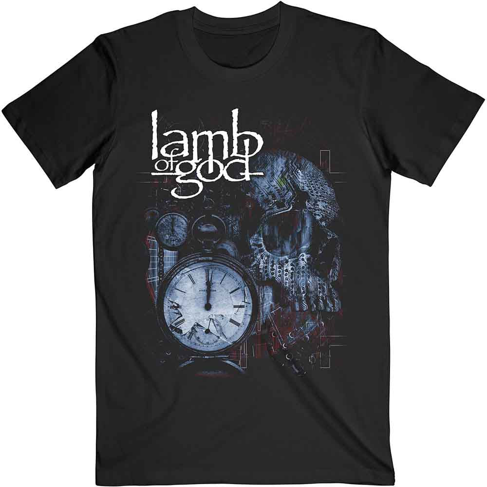 Lamb Of God Unisex T-Shirt Circuitry Skull Recolor Black (S)