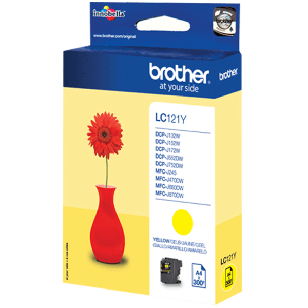 Brother LC121Y Yellow Standard Capacity Ink Cartridge