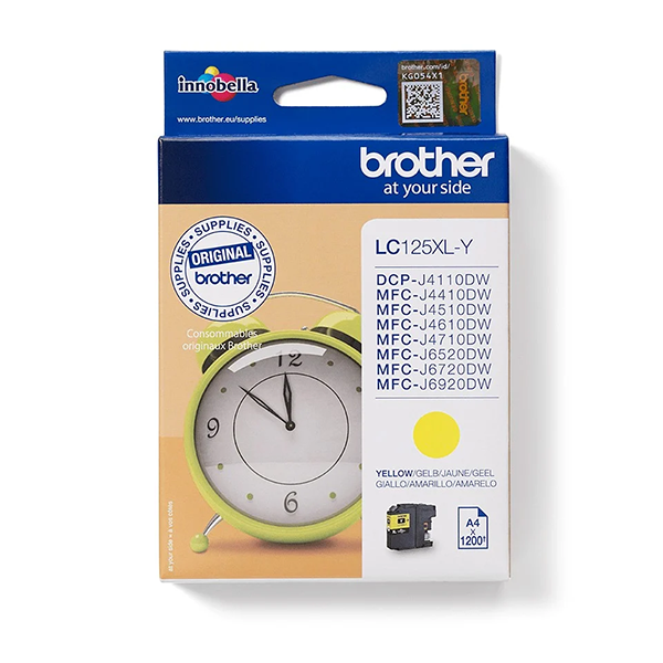 Brother LC125XLY Yellow High Capacity Ink Cartridge