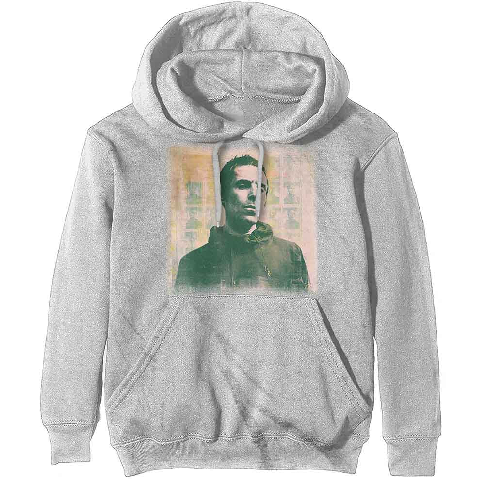 Liam Gallagher Unisex Pullover Hoodie Album Cover White (M)