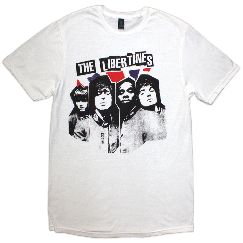 The Libertines Unisex T-Shirt RIP Flag Xerox White (XXL)