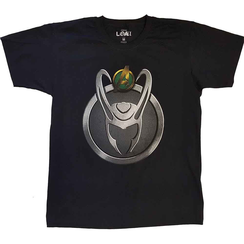 Marvel Comics Unisex T-Shirt Loki Symbol Black (M)