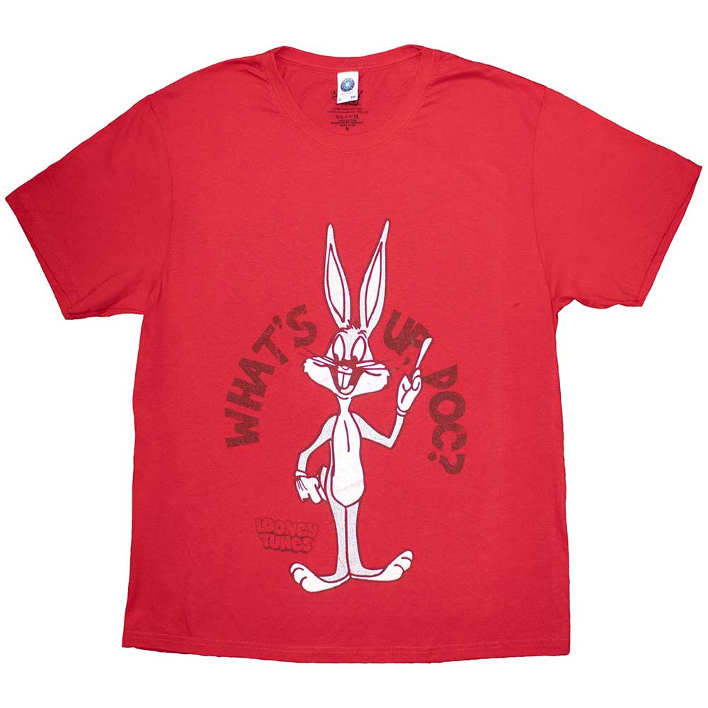 Looney Tunes Unisex T-Shirt What's Up, Doc? Red (M)
