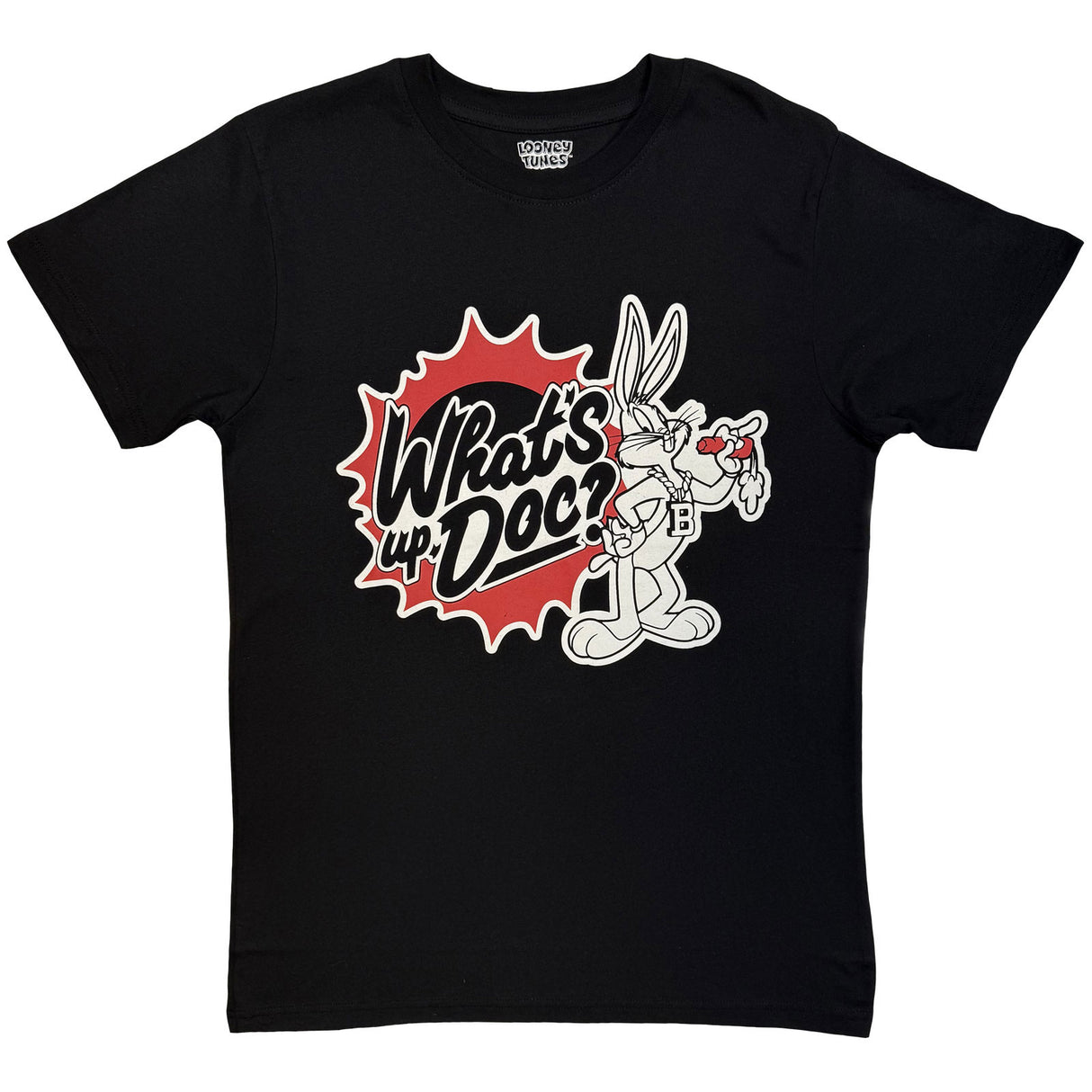 Looney Tunes Unisex T-Shirt What's Up Doc? 2.0 Black (M)