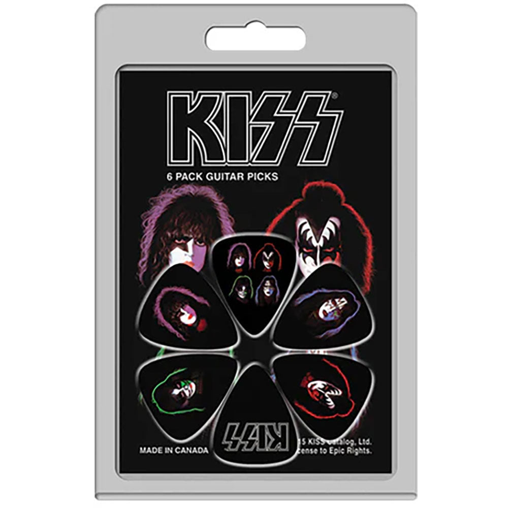 KISS Plectrum Pack Faces Covers (6pc)