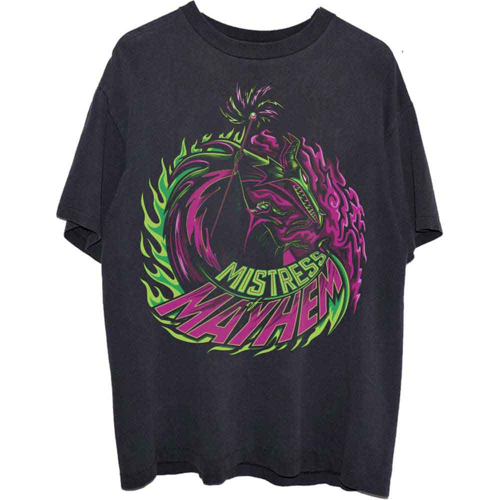 Disney Unisex T-Shirt Sleeping Beauty Maleficent Mistress of Mayhem Black (S)