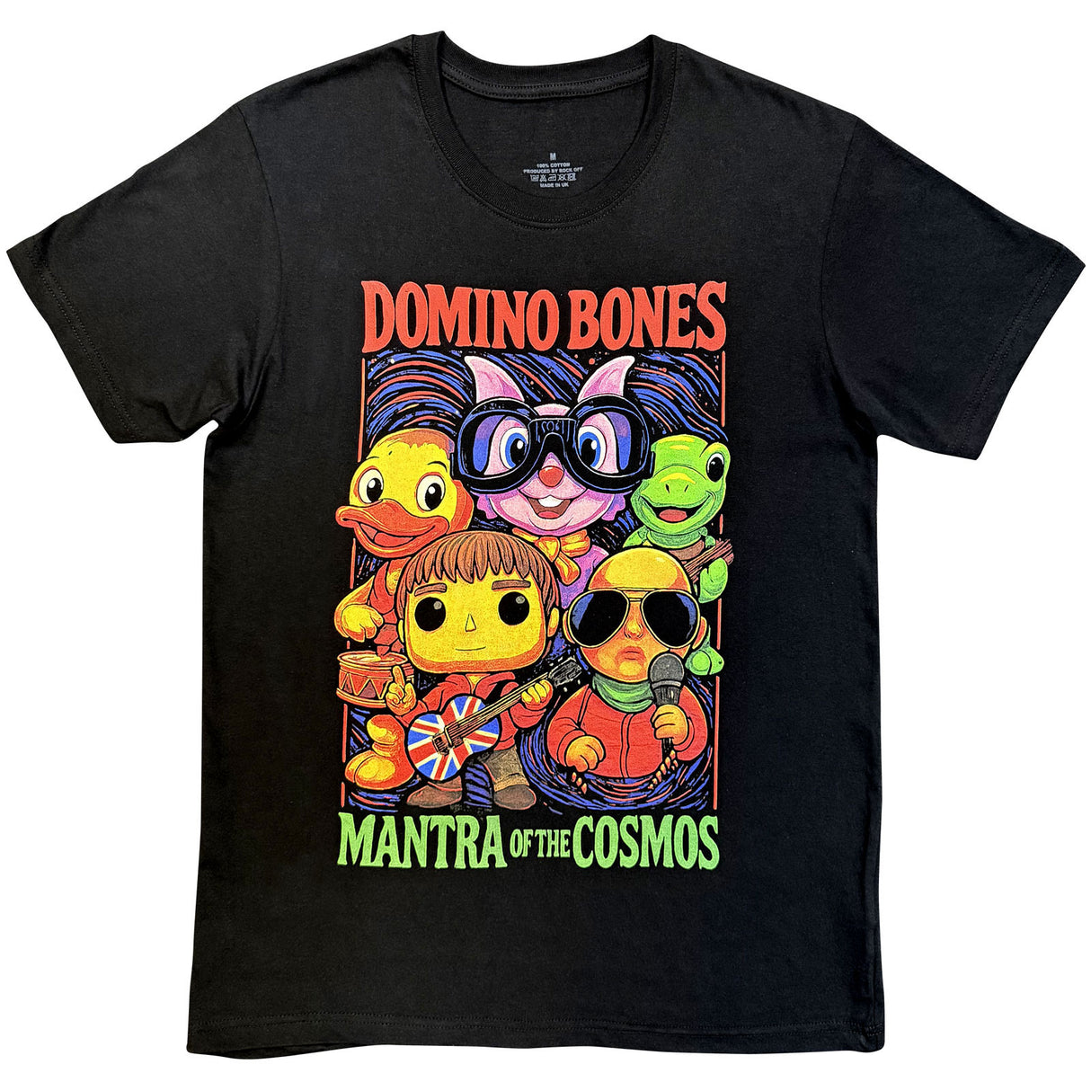 Mantra of the Cosmos Unisex T-Shirt Domino Bones Black (M)