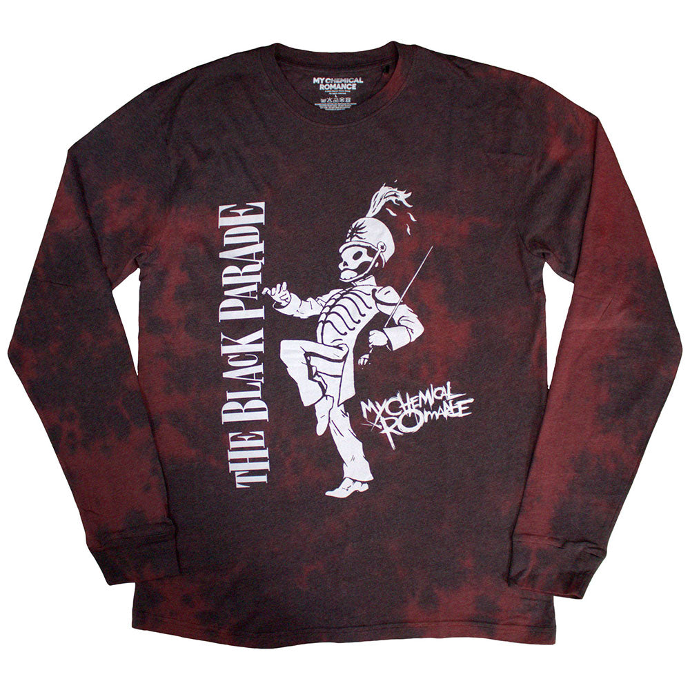 My Chemical Romance Unisex Long Sleeve T-Shirt Marching (Wash) Red (L)