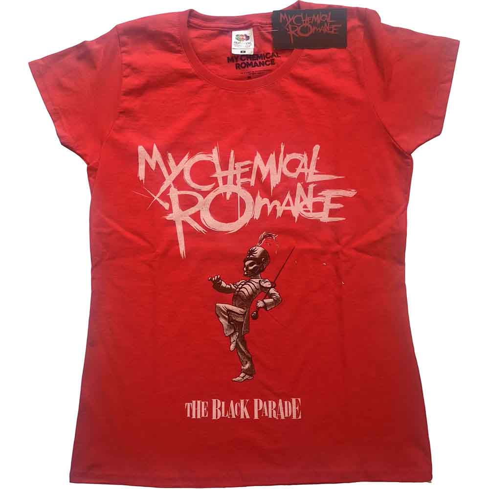 My Chemical Romance Ladies T-Shirt The Black Parade Cover Red (XXL)