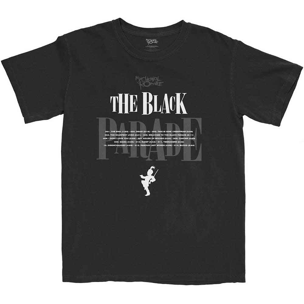 My Chemical Romance Unisex T-Shirt Track Listing Black (S)
