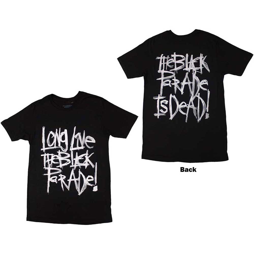 My Chemical Romance Unisex T-Shirt Long Live The Black Parade (Back Print) Black (XL)