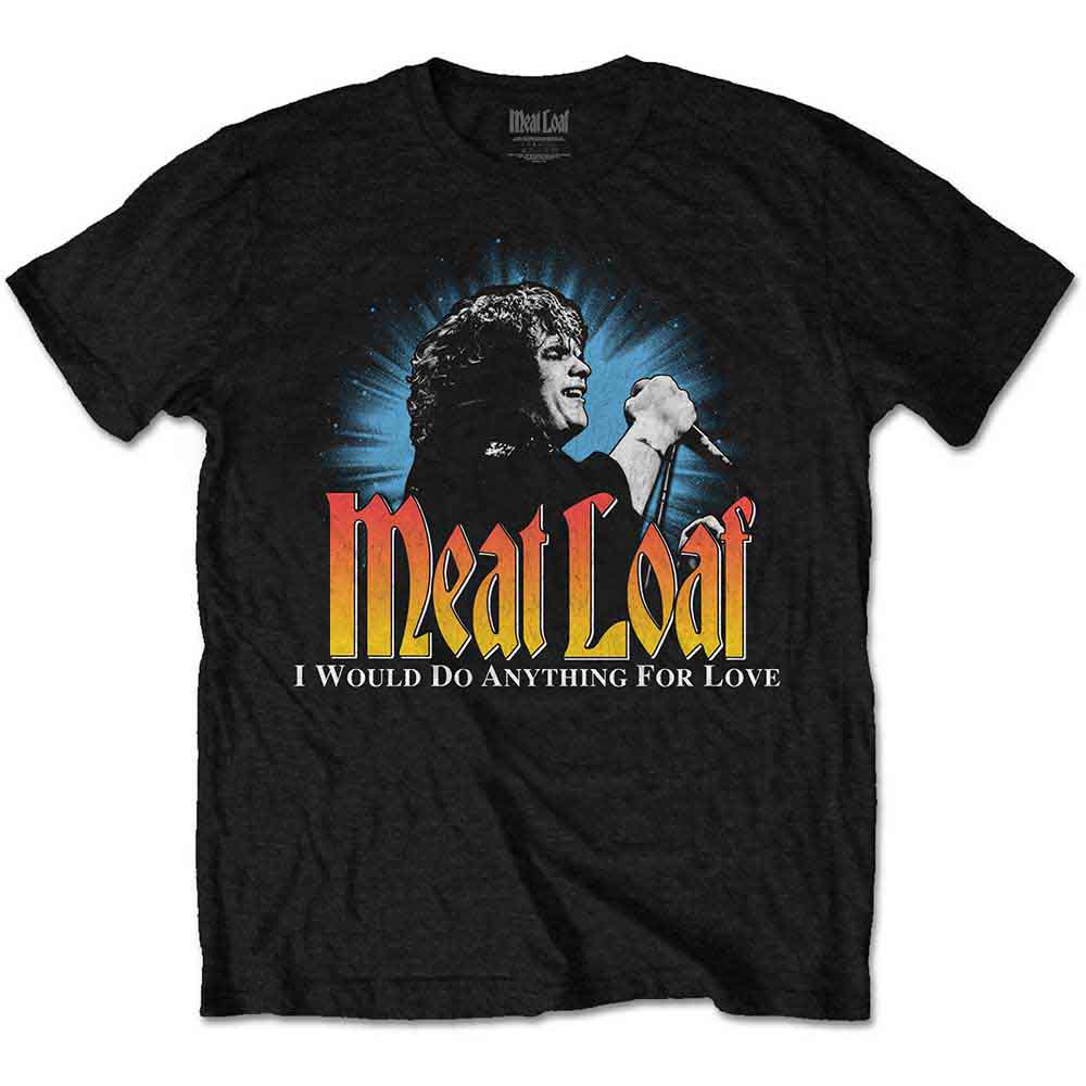 Meat Loaf Unisex T-Shirt Live Black (S)