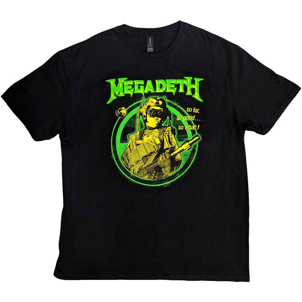 Megadeth Unisex T-Shirt SFSGSW Hi-Contrast Black (XL)