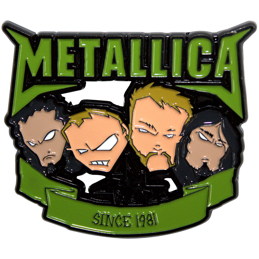 Metallica Pin Badge Since 1981 Heads
