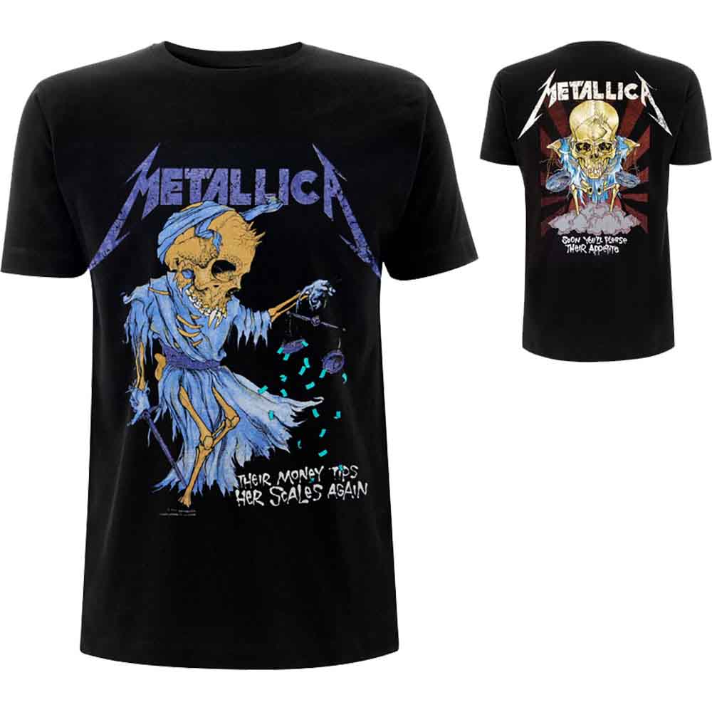 Metallica Unisex T-Shirt Doris (Back Print) Black (XXL)