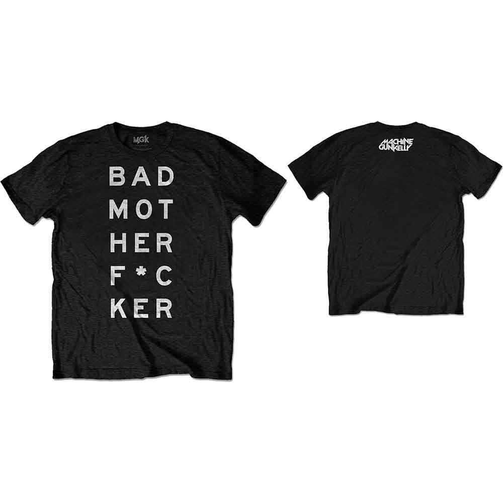 Machine Gun Kelly Unisex T-Shirt Bad Mo-Fu Black (M)
