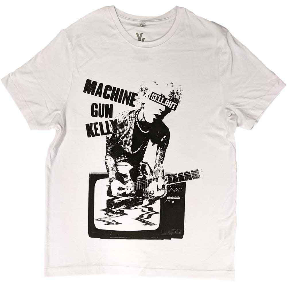 Machine Gun Kelly Unisex T-Shirt TV Warp White (XXL)