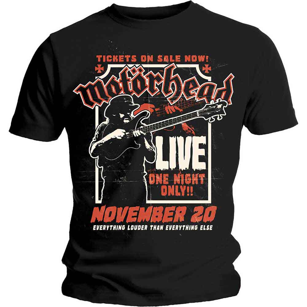 Motorhead Unisex T-Shirt Lemmy Firepower Black (XL)
