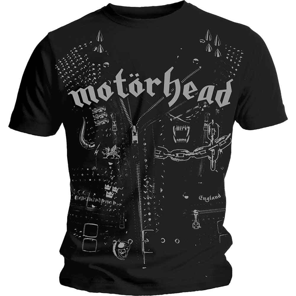 Motorhead Unisex T-Shirt Leather Jacket Black (L)