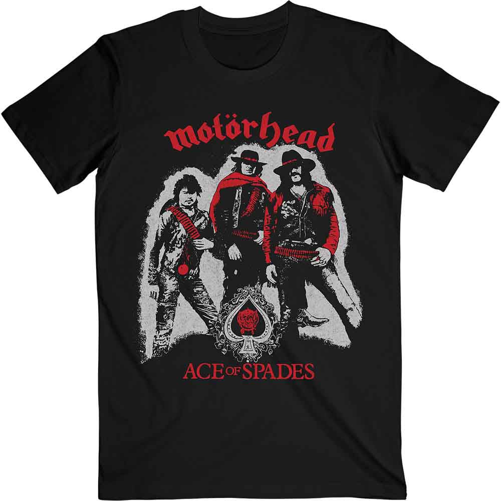Motorhead Unisex T-Shirt Ace of Spades Cowboys Black (S)