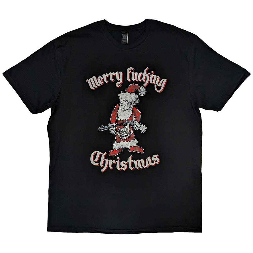 Motorhead Unisex T-Shirt Merry Effing Christmas Black (S)