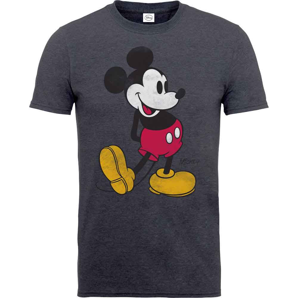 Disney Unisex T-Shirt Mickey Mouse Vintage Grey (XXL)