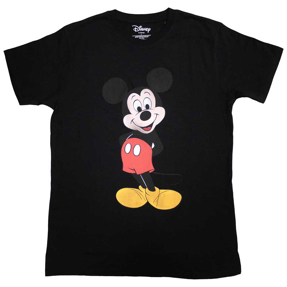 Disney Unisex T-Shirt Mickey Mouse Stance Black (M)