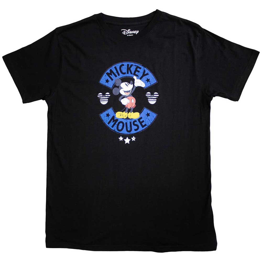 Disney Unisex T-Shirt Mickey Mouse & Stars Black (M)