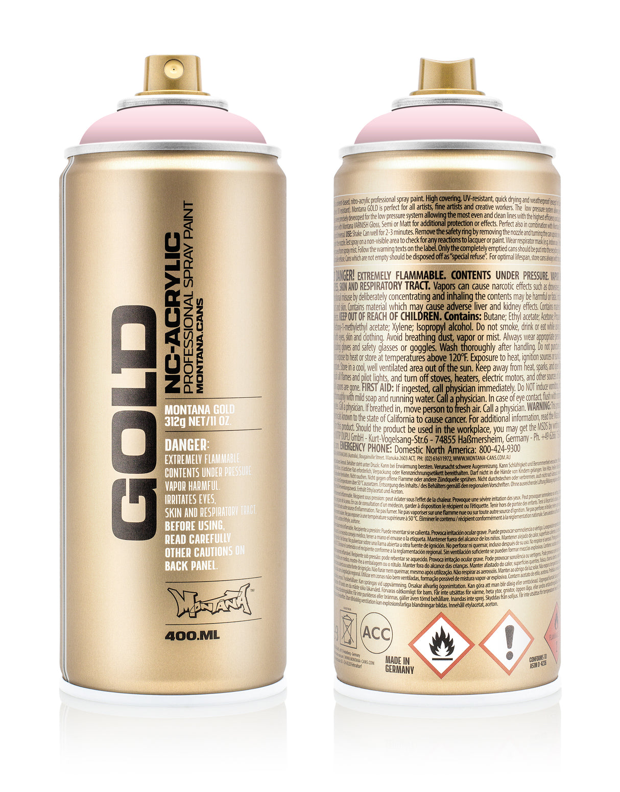 Montana GOLD 400ml Nitro Acrylic Spray Paint Frozen Strawberry (G3100)