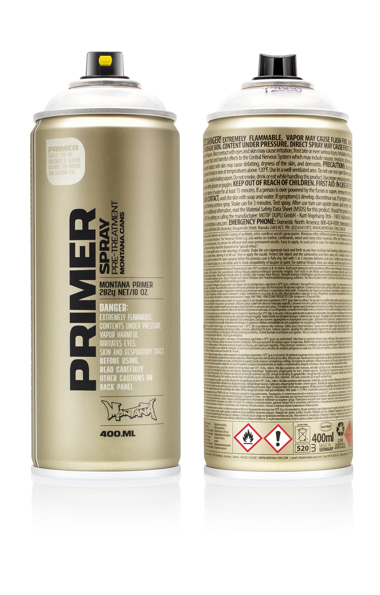 Montana TECH 400ml Spray PLASTIC Primer (T2000)