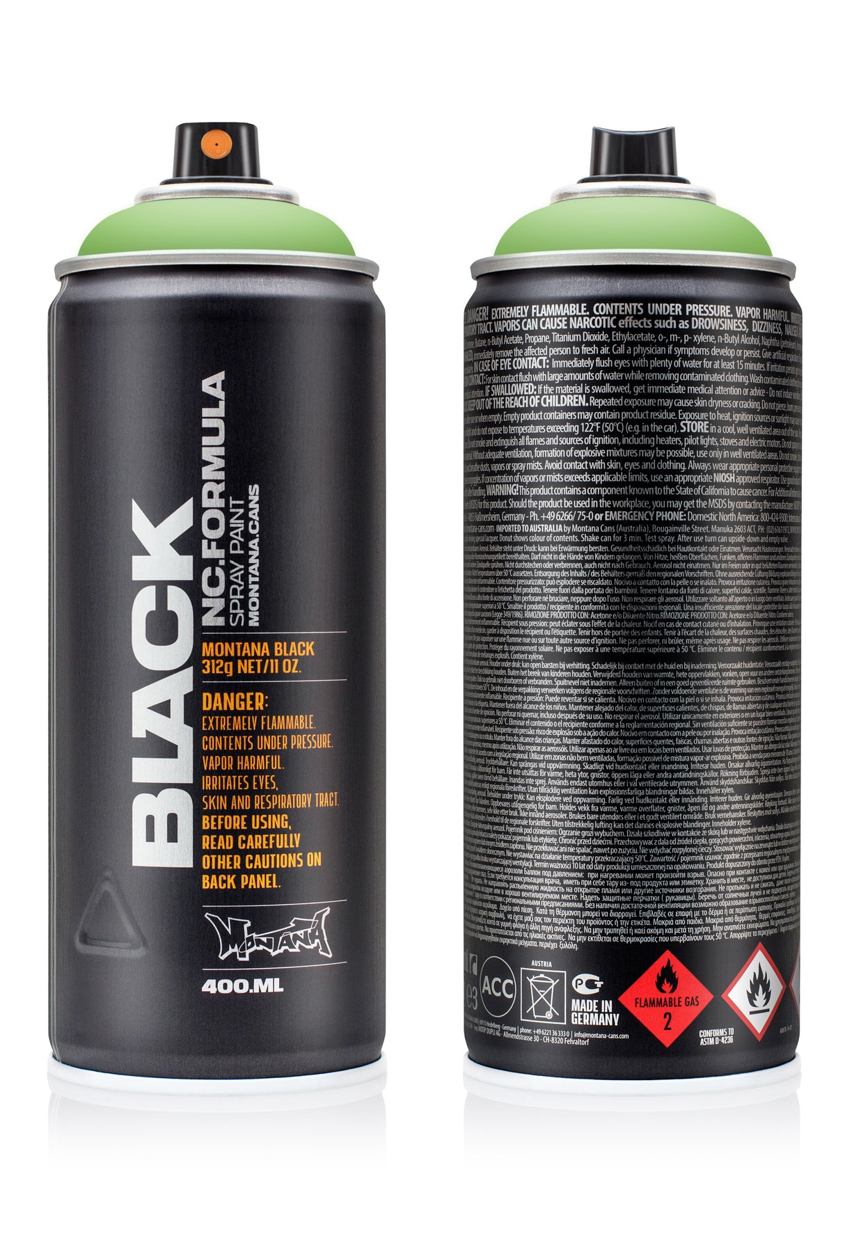 Montana BLACK 400ml Spray Paint Infra Green (IN6000)