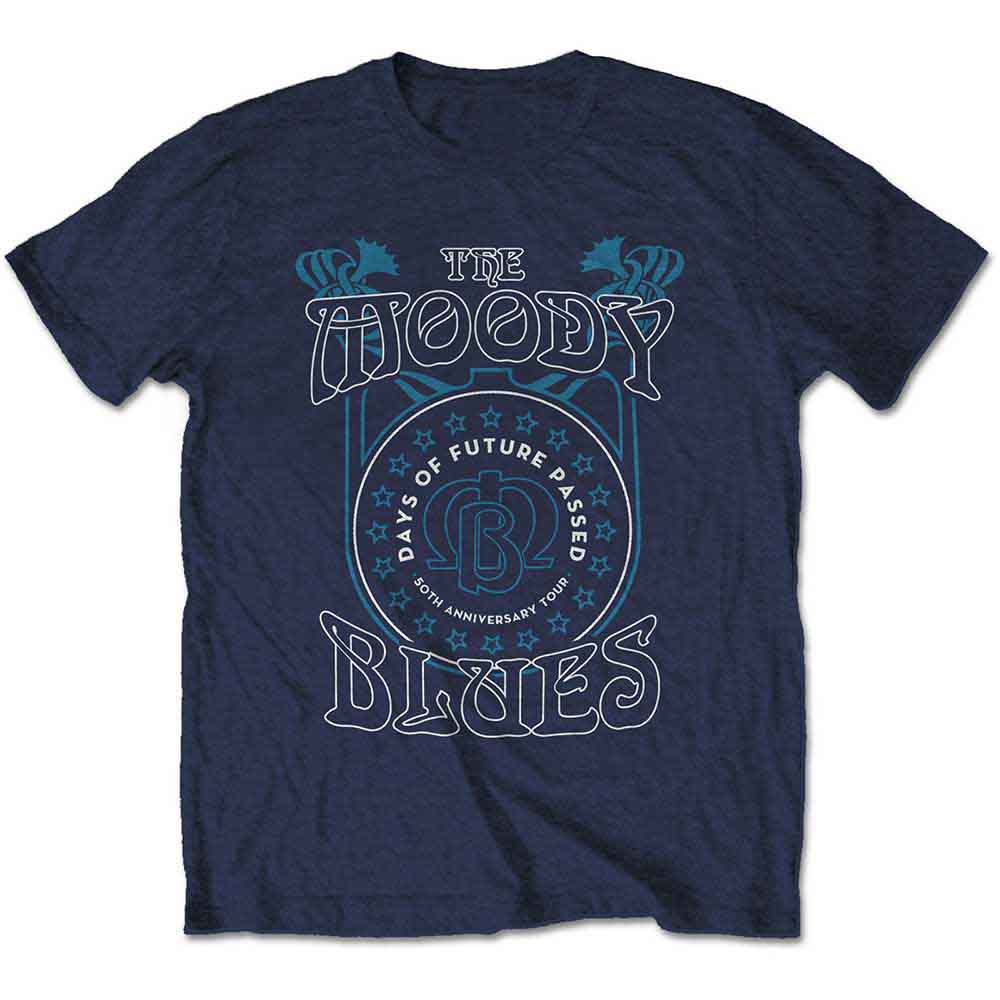 The Moodly Blues Unisex T-Shirt Days of Future Past Tour Blue (XXL)