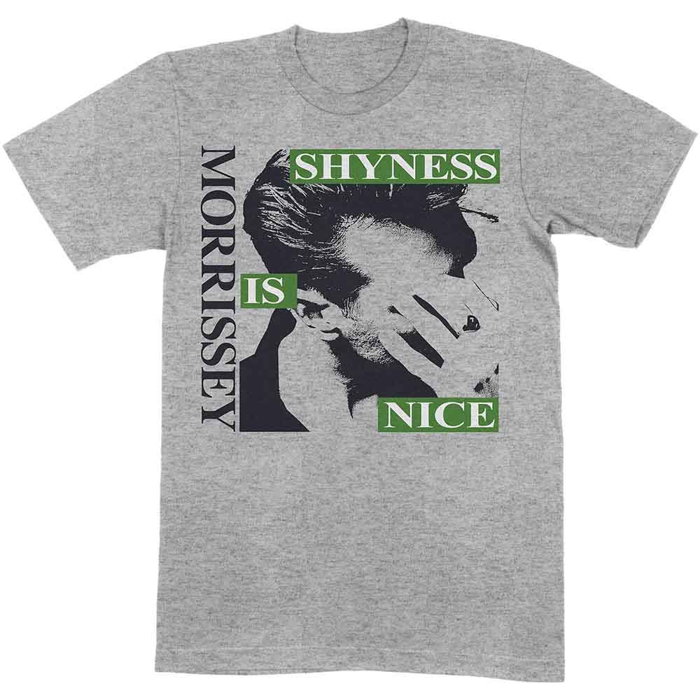 Morrissey Unisex T-Shirt Shyness Is Nice Grey (XL)