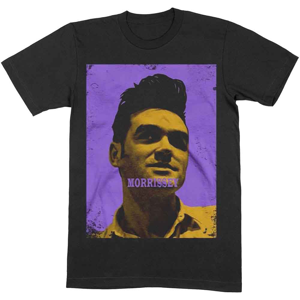 Morrissey Unisex T-Shirt Purple & Yellow Black (M)