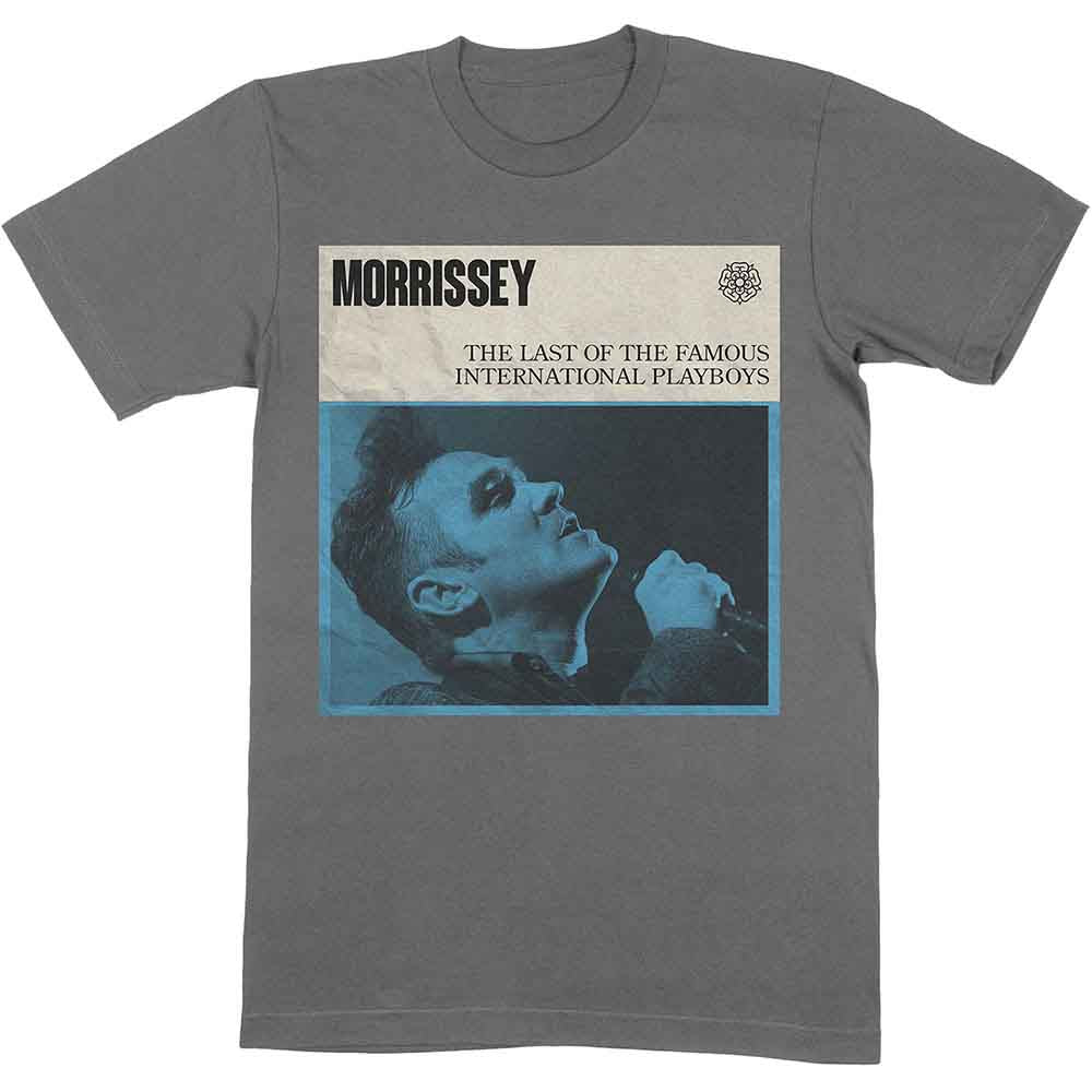 Morrissey Unisex T-Shirt International Playboys Grey (L)