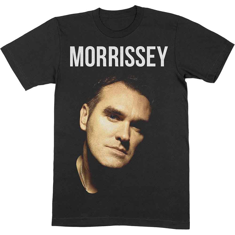 Morrissey Unisex T-Shirt Face Photo Black (L)