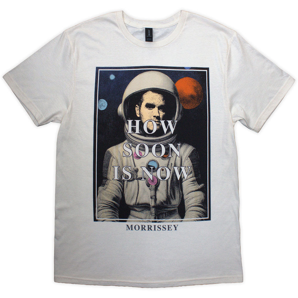 Morrissey Unisex T-Shirt How Soon Is Now? Natural (XXL)