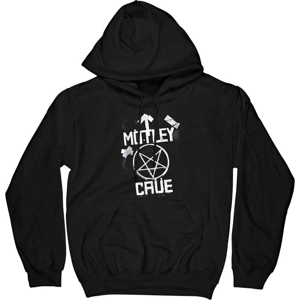 Motley Crue Unisex Pullover Hoodie Roadcase Black (L)