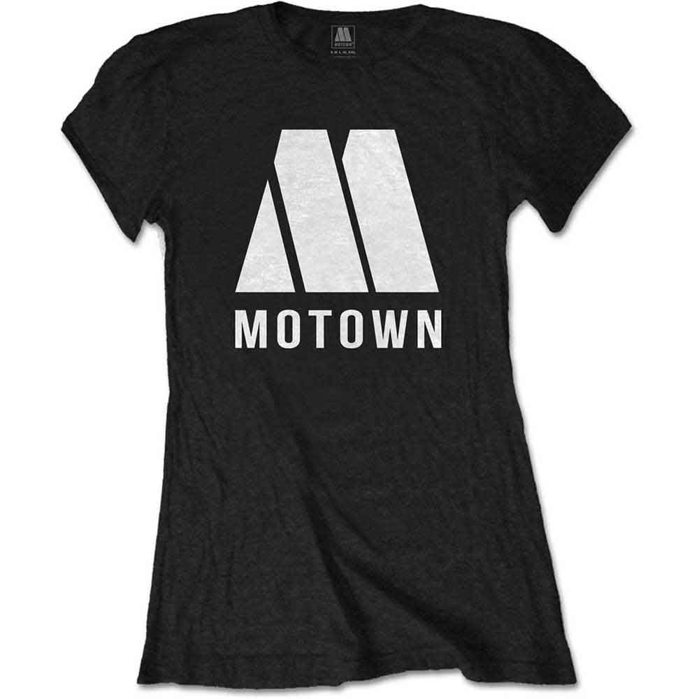 Motown Ladies T-Shirt M Logo Black (L)